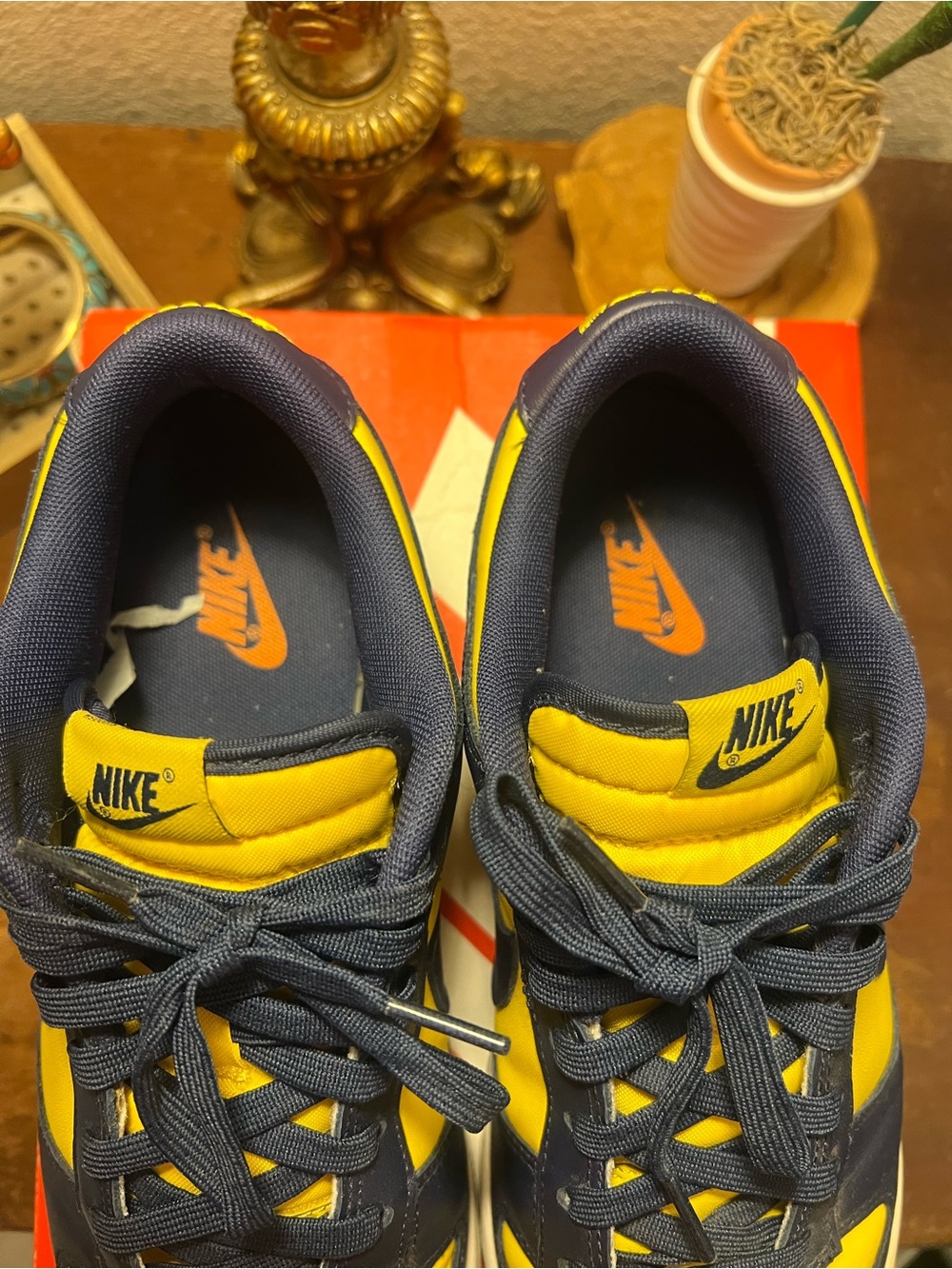 Nike Dunk Retro “Michigan” Varsity Maize/Midnight Navy Men’s 10.5 Authenticated - Picture 5 of 13